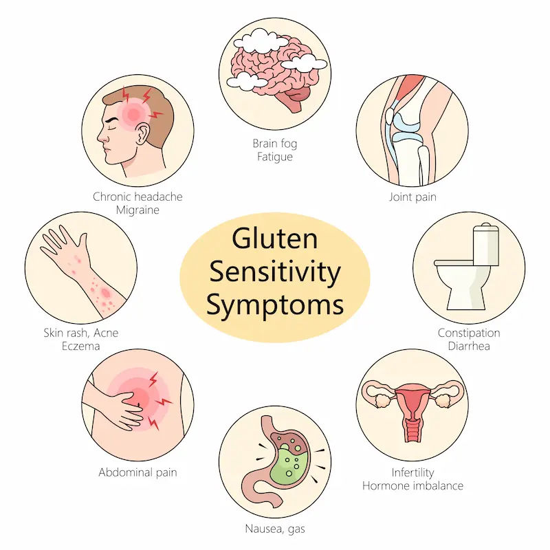 Gluten Intolerance Symptoms and Testing Information
